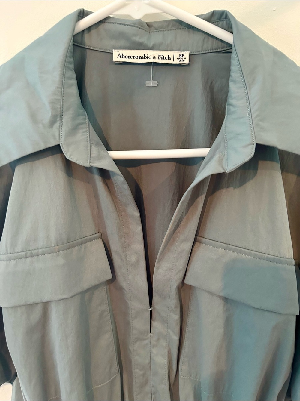 Abercrombie & Fitch Women's Light Sage Utility Jacket